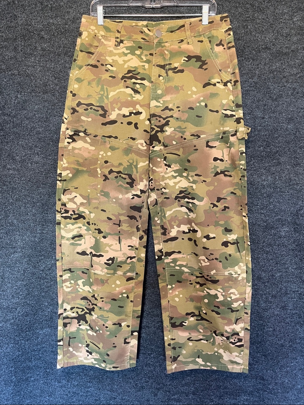 Source Unknown Women's Flare Wide-Leg Carpenter Jeans - Multicam Camo
